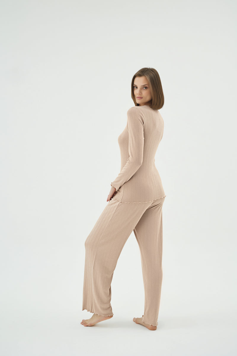 Горнище на пижама "Beige Serenity"