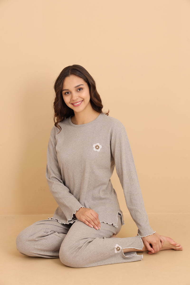 Горнище на пижама "Beige lady"