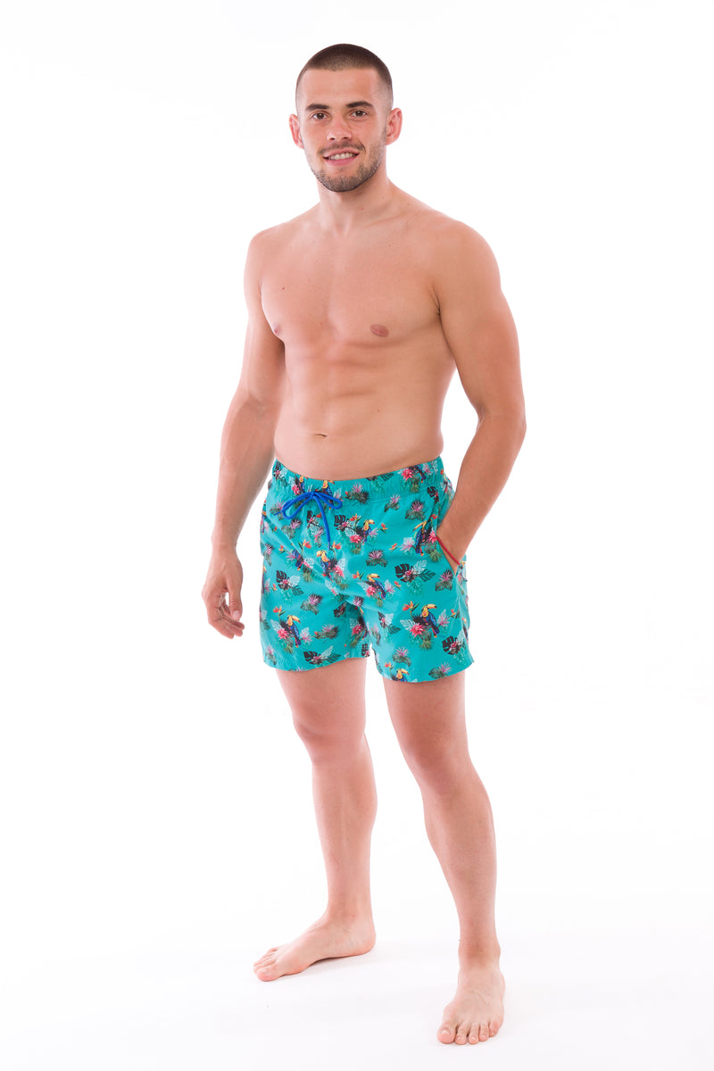 Мъжки бански "Toucan Turquoise"