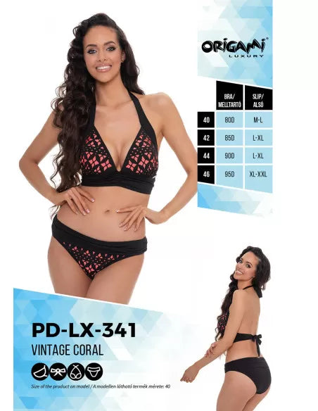 Горнище на бански "Vintage Coral PD"
