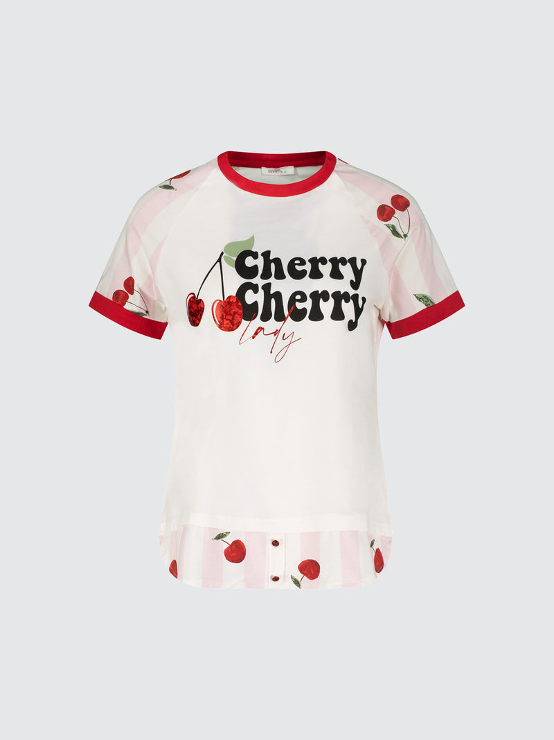 Горнище на пижама "Cherry lady"