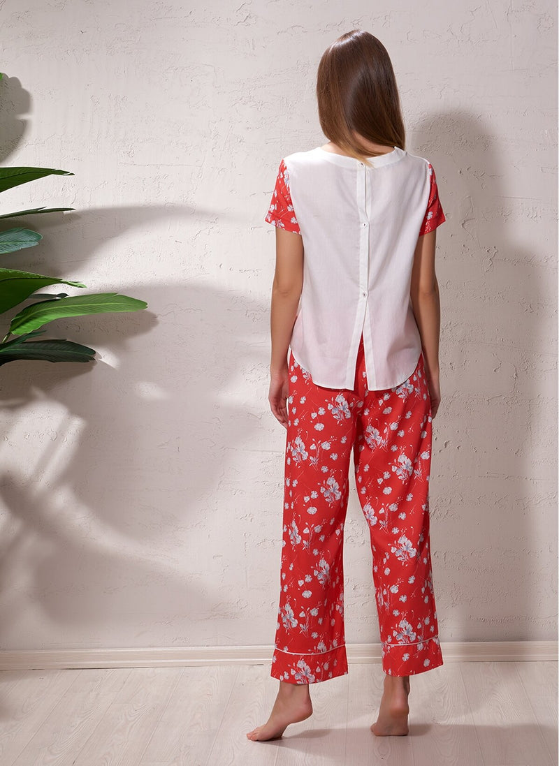 Долнище на пижама с флорални мотиви - Zaza-bg