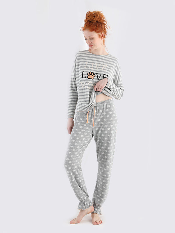 Долнище на пижама "Love Woof"