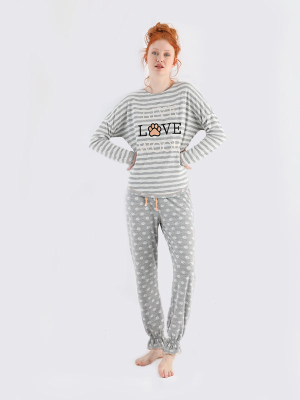 Долнище на пижама "Love Woof"