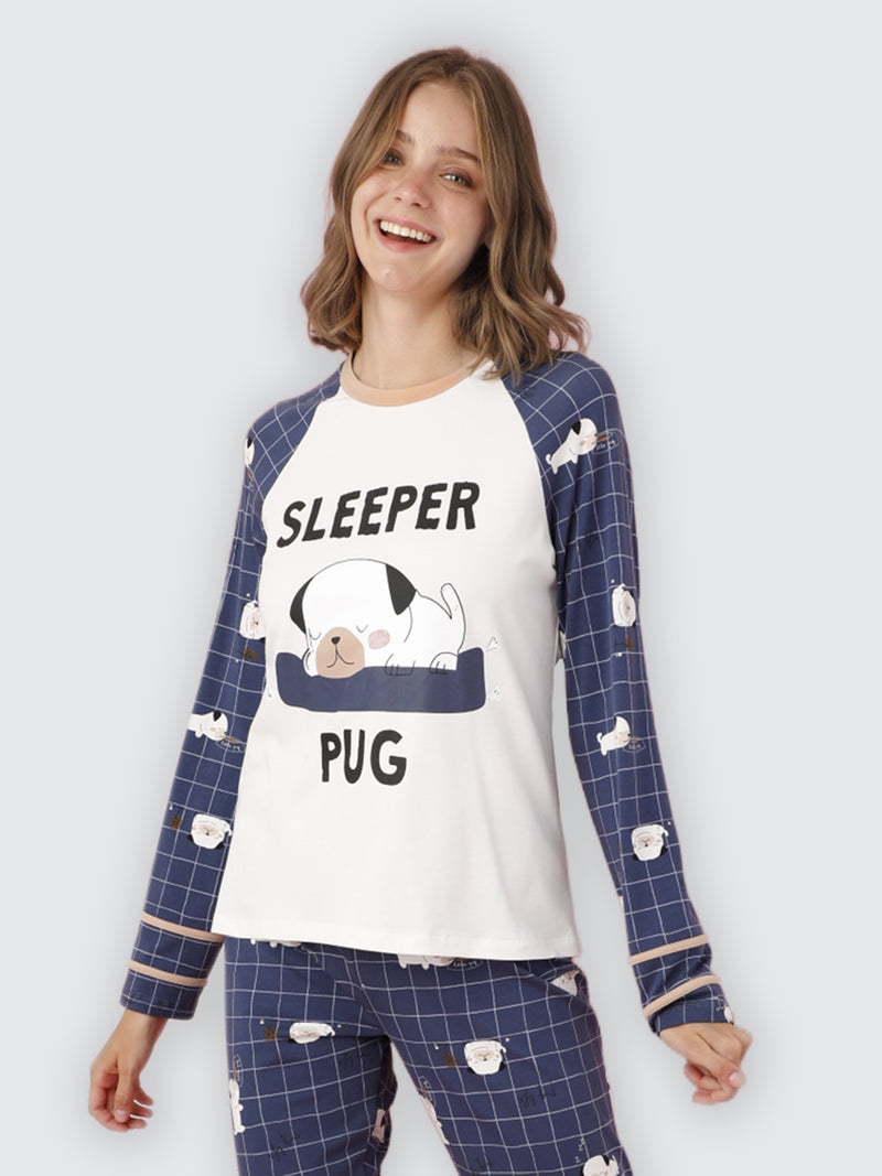 Горнище на пижама "Sleeper Pug"