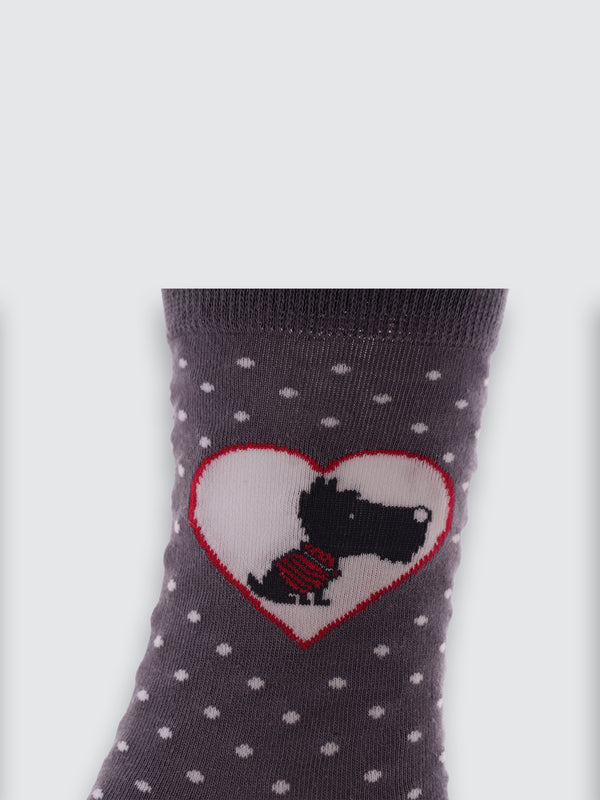 Дамски цветни чорапи "Lovely dog"