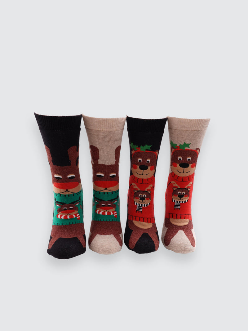 Дамски чорапи "Bear winter fashion"