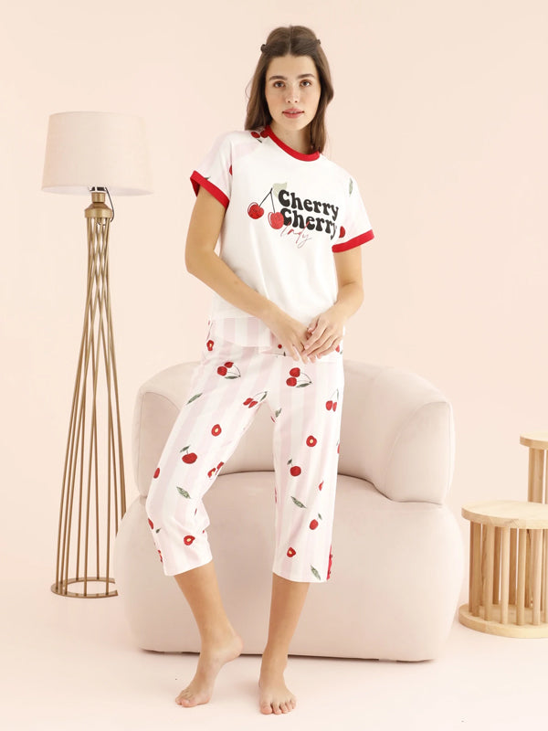 Горнище на пижама "Cherry lady"