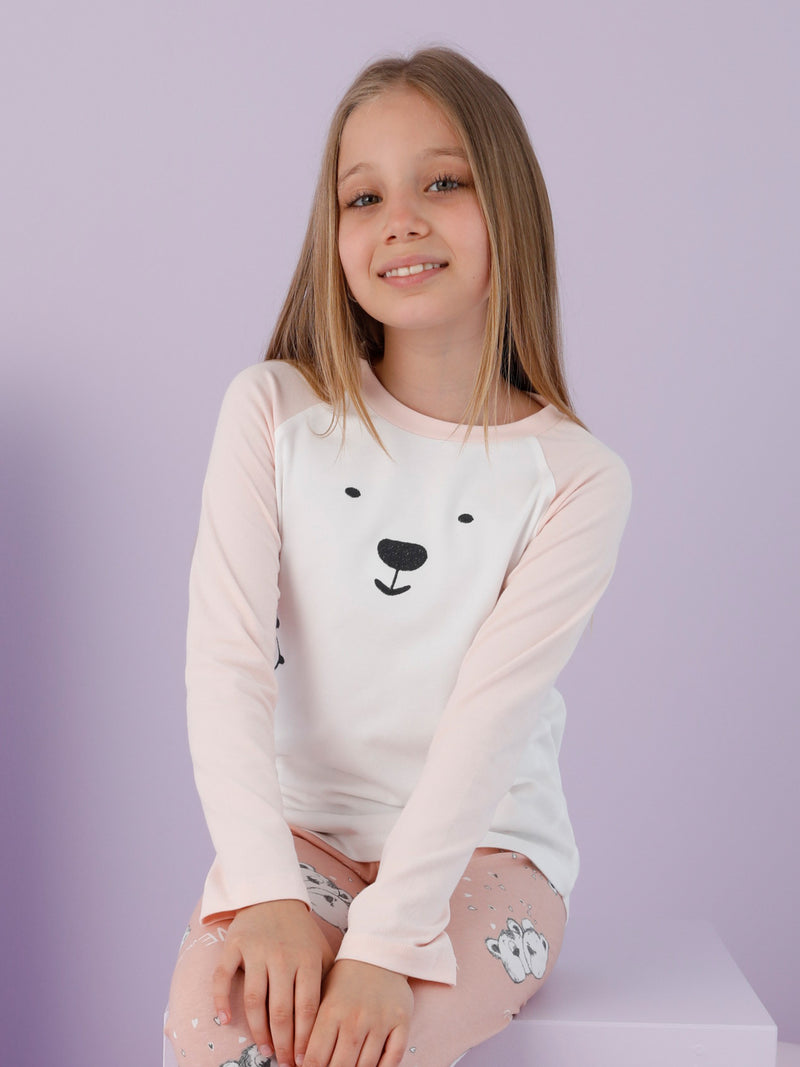 Горнище на детска пижама "Bear's love"
