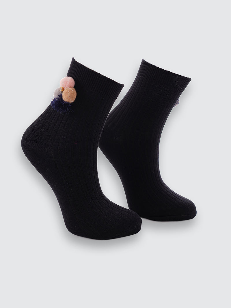 Дамски къси чорапи "My pompoms"