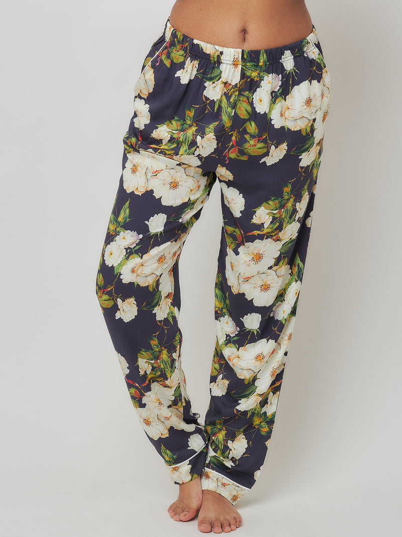 Долнище на пижама - цветя