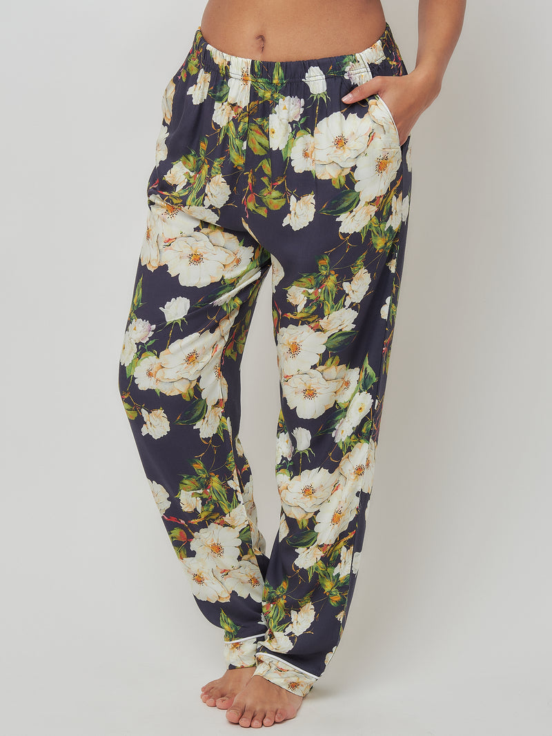 Долнище на пижама - цветя