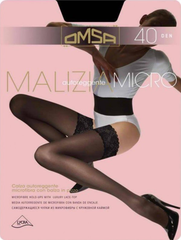Микрофибърни чорапи със силикон Malizia micro - Zaza-bg