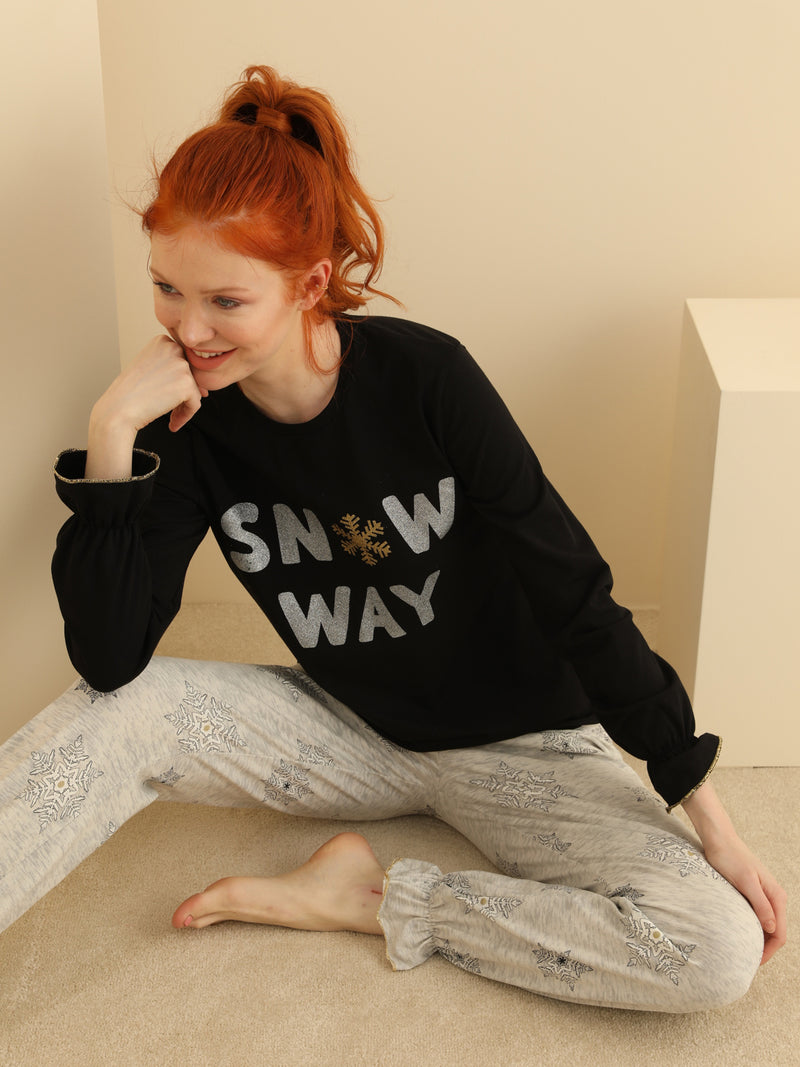 Долнище на пижама "Snow way"