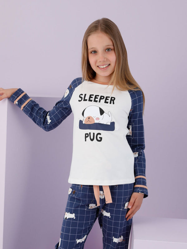 Горнище на детска пижама "Sleeper pug"